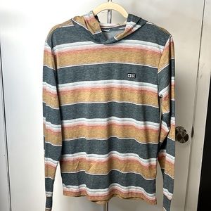 Salty crew mens long sleeve hooded shirt size S